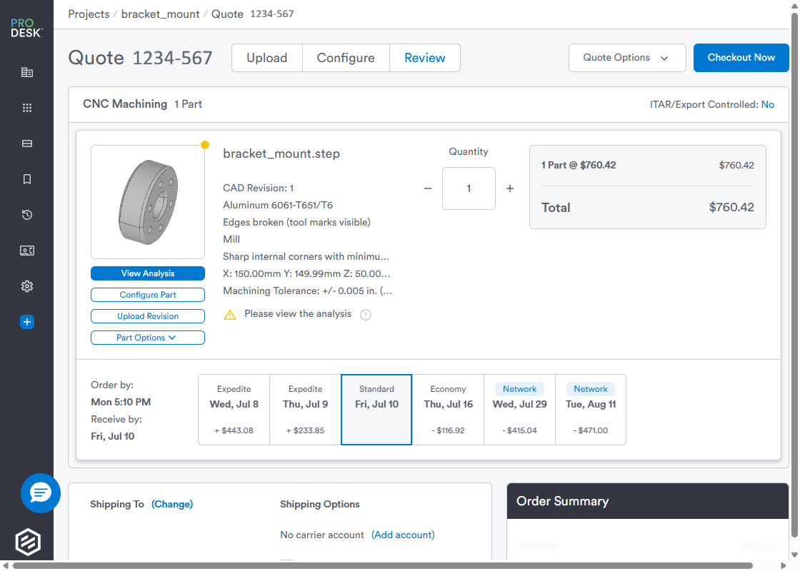Protolabs instant quote